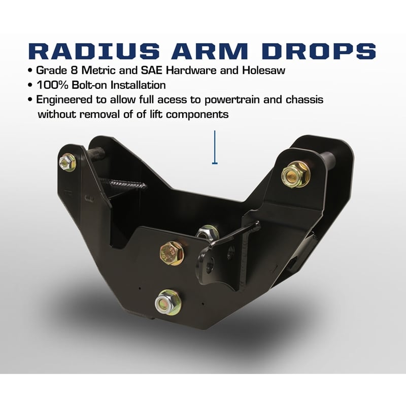 Carli Radius Arm Drops for 14-25 Ram 2500 and for 13-25 Ram 3500