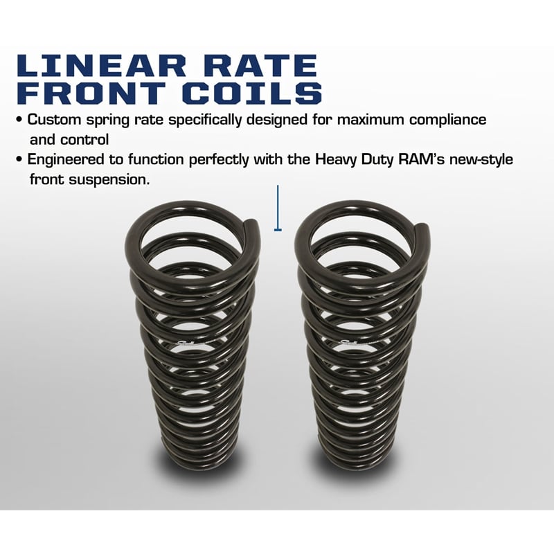 Carli 3" Lift Linear-Rate Front Coils for 13-25 Ram 6.7L Cummins