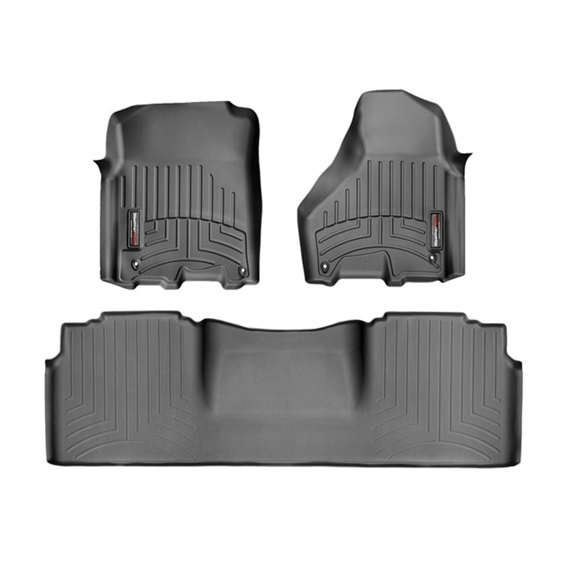 WeatherTech DigitalFit Floor Liner Set w and 2 Piece Front for 12-18 Dodge Ram Mega Cab