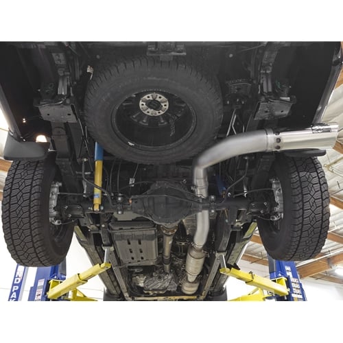 AFE ATLAS 5" Aluminized Exhaust w and Polished Tip for 16-19 Nissan Titan XD 5.0L Cummins