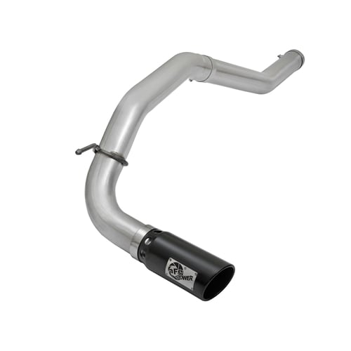 AFE ATLAS 4" Aluminized Exhaust w and Black Tip for 16-19 Nissan Titan XD 5.0L Cummins
