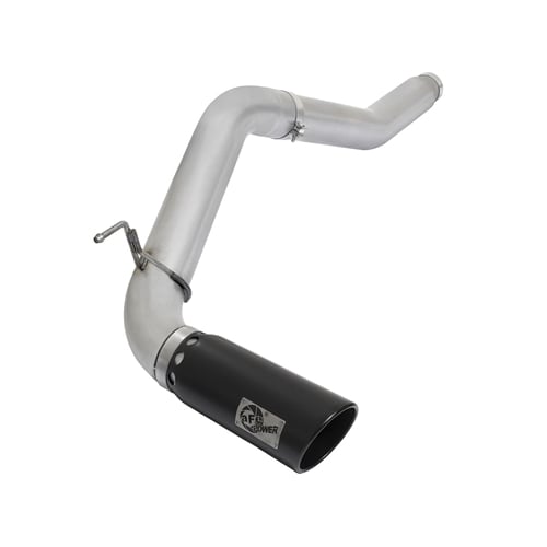 AFE Large Bore HD 5" Stainless Exhaust w and Black Tip for 16-19 Nissan Titan XD 5.0L Cummins