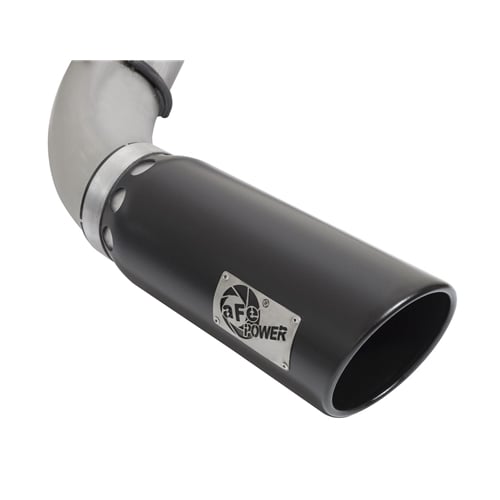 AFE Large Bore HD 5" Stainless Exhaust w and Black Tip for 16-19 Nissan Titan XD 5.0L Cummins