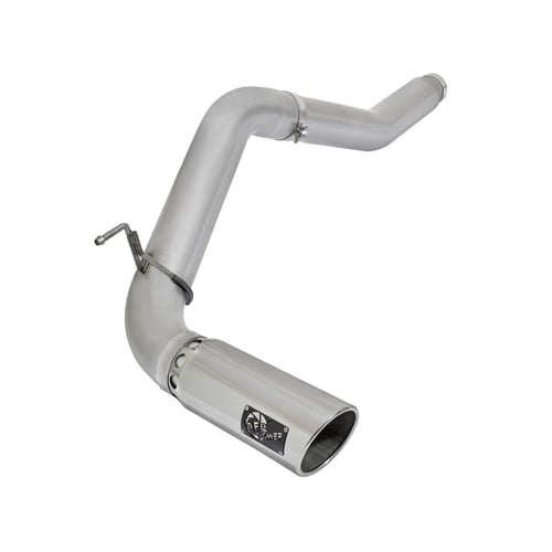 AFE Large Bore HD 5" Stainless Exhaust w and Polished Tip for 16-19 Nissan Titan XD 5.0L Cummins