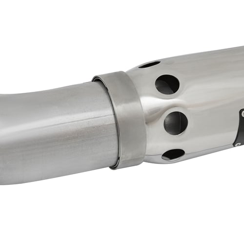 AFE Large Bore HD 4" Stainless Exhaust w and Polished Tip for 16-19 Nissan Titan XD 5.0L Cummins