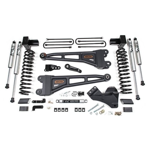 BDS Suspension 4" Lift Kit w/ Radius Arm 17 19 Ford 6.7L Powerstroke 4WD