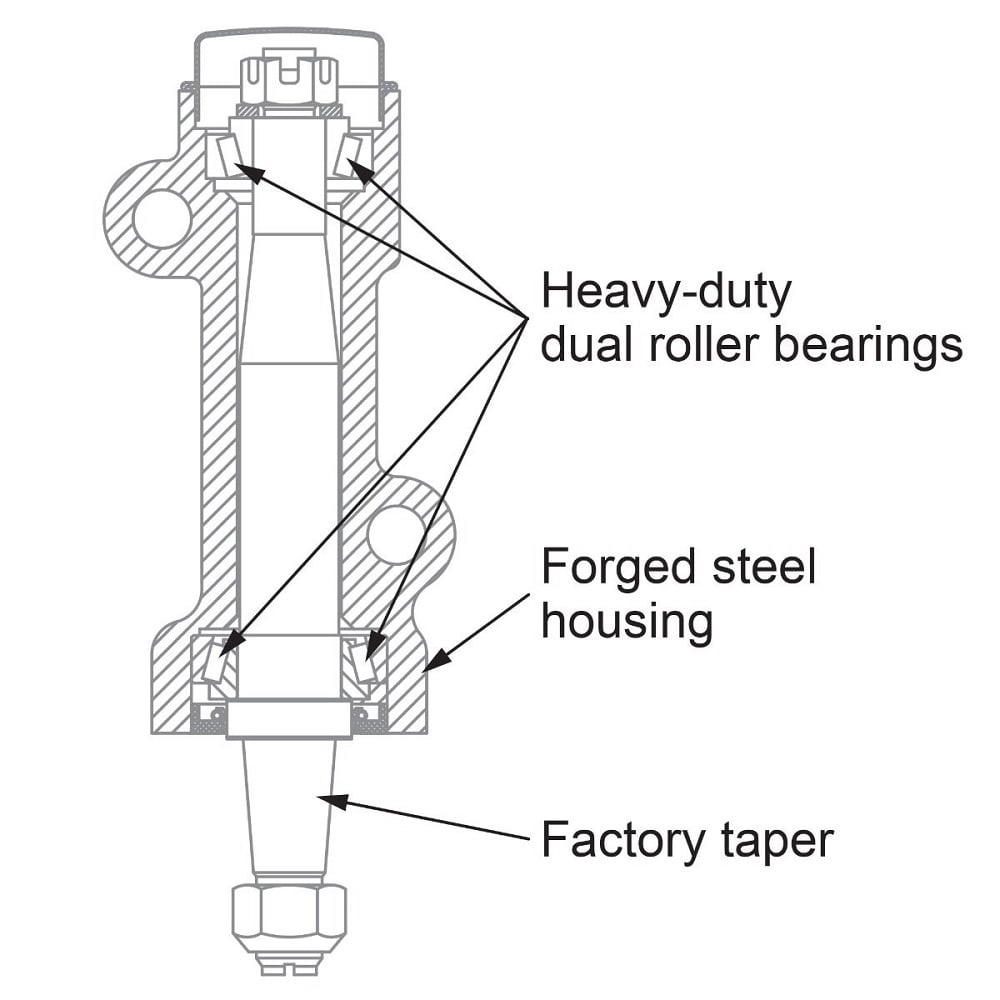 PPE 158040100 Forged Idler Pivot Assembly for 01-10 GM 6.6L Duramax