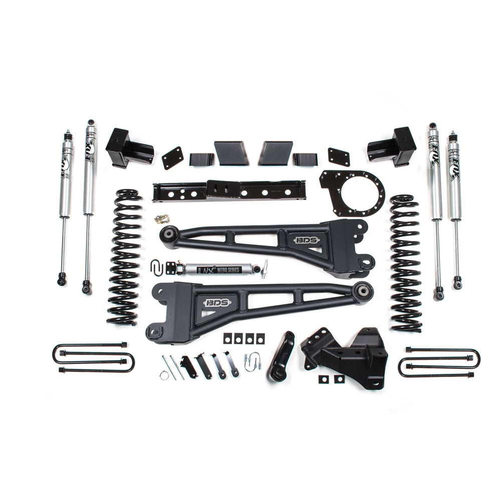 BDS Suspension 6" Radius Arm Lift Kit for 17-19 Ford 6.7L Powerstroke F250 and F350