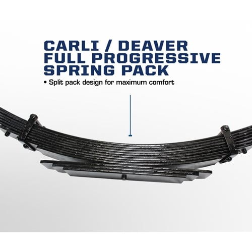 Carli 2" Rear Lift Full Progressive Leaf Spring Pack for 94-02 Dodge Ram 5.9L Cummins