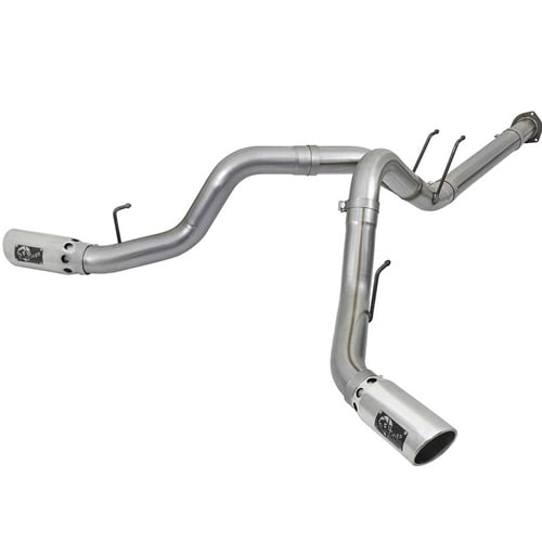AFE ATLAS 4" Aluminized Dual Exhaust for 17-25 Ford 6.7L Powerstroke