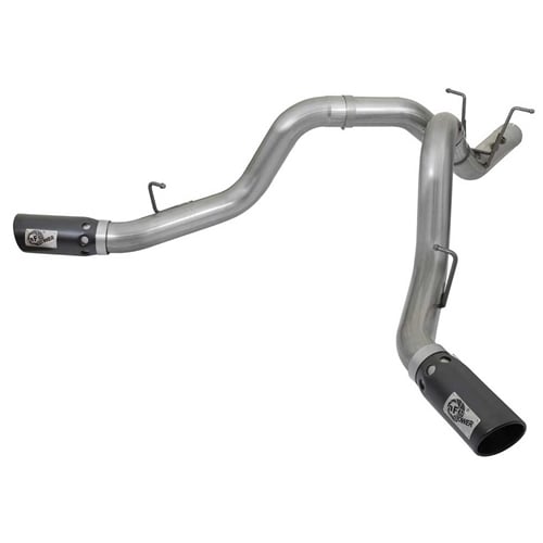 AFE ATLAS 4" Aluminized Dual Exhaust for 17-19 GM 6.6L Duramax L5P