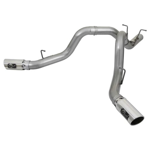AFE ATLAS 4" Aluminized Dual Exhaust for 17-19 GM 6.6L Duramax L5P