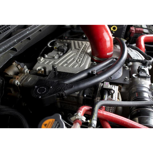 Mishimoto MMBCC-XD-16CBE Baffled Oil Catch Can 16-18 Nissan Titan Mishimoto MMBCC-XD-16CBE Baffled Oil Catch Can 16-18 Nissan Titan