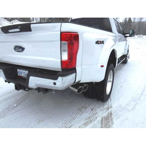 MBRP Armor Plus 4" Stainless Single Side Dual Exit Exhaust for 17-26 Ford 6.7L Powerstroke