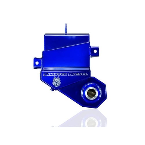 Sinister Diesel Blue Degas Bottle for 03-07 6.0L Ford Powerstroke