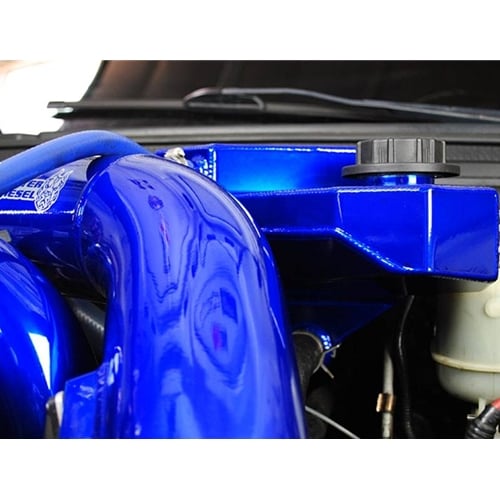 Sinister Diesel Blue Degas Bottle for 03-07 6.0L Ford Powerstroke