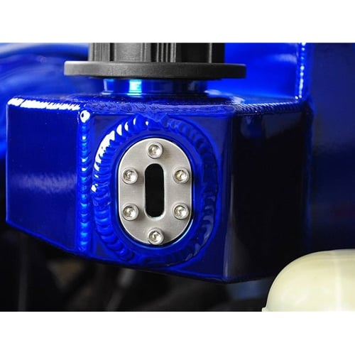 Sinister Diesel Blue Degas Bottle for 03-07 6.0L Ford Powerstroke