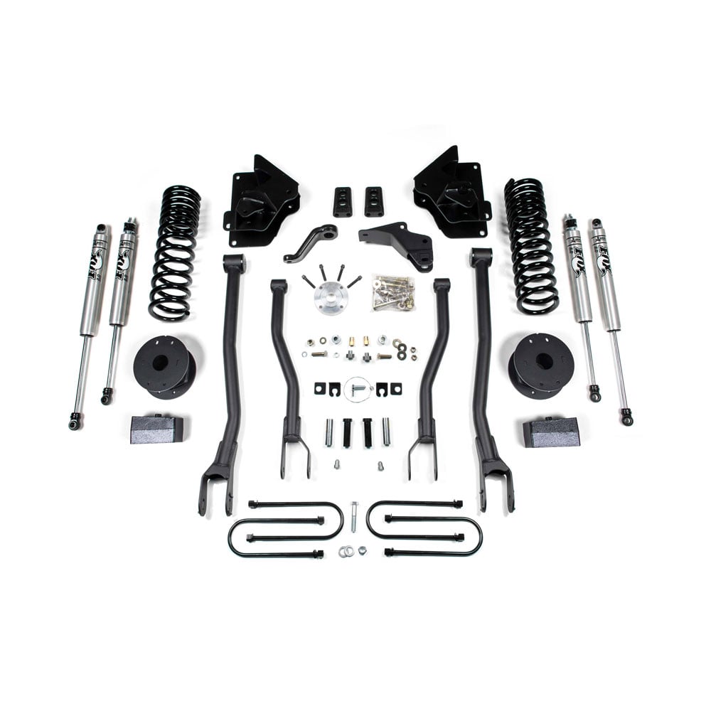BDS Suspension 4" 4-Link Lift Kit for 13-18 Ram 3500 w and Factory Air