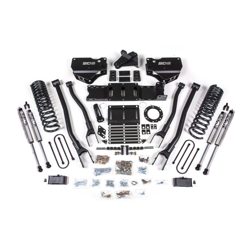 BDS Suspension 4" 4 Link Lift Kit 19 24 Ram 6.7L Cummins 3500 w/o Factory Air