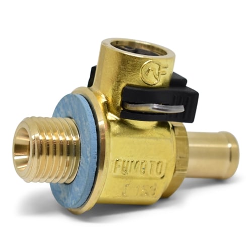 Fumoto Easy Engine Oil Drain Valve with Hose Nipple for 11-22 Ford Powerstroke and for 01-16 GM Duramax