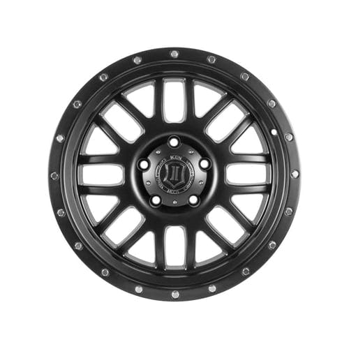 ICON Alloys 20" ALPHA Satin Black Wheel 8x6.5 Bolt Pattern