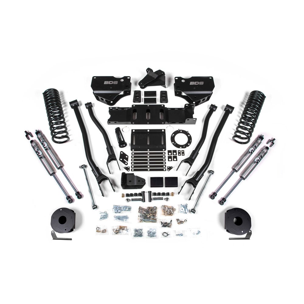 BDS Suspension 4" 4-Link Lift Kit for 19-24 Ram 6.7L Cummins 2500 w and Factory Air