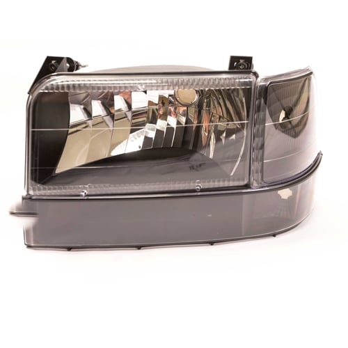 Complete Performance Six Piece Clear Black Headlight Kit for 92-96 Ford