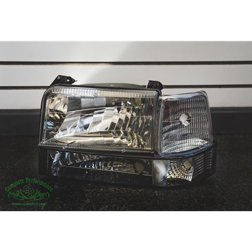 Complete Performance Six Piece Clear Headlight Kit for 92-96 Ford