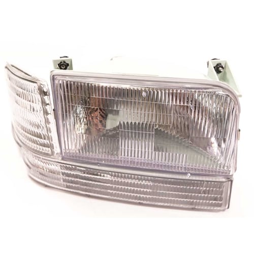 Complete Performance Six Piece Clear Diffused Headlight Kit for 92-96 Ford