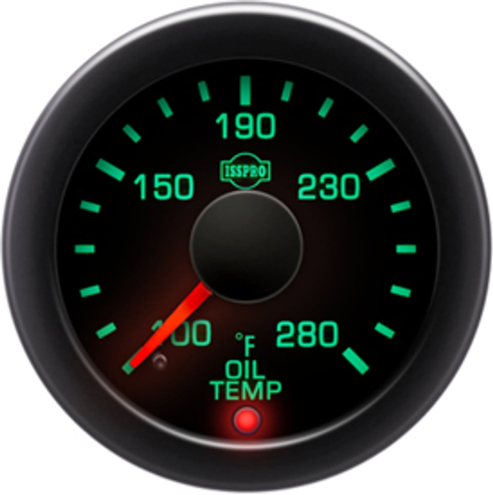 Isspro EV2 Electronic Engine Oil Temperature Gauge And Sensor R17000-Style