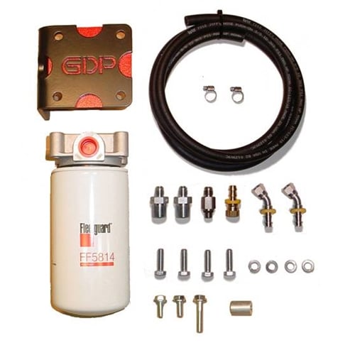 GDP MK-2 + Big Line Kit Non-Heated Fuel Filtration System for 13-18 Ram 6.7L Cummins