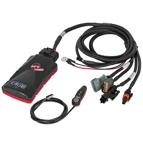 AFE Scorcher Blue Bluetooth Power Module for 17-23 GM 6.6L Duramax L5P