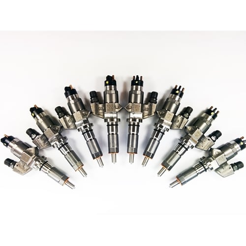 Dynomite Diesel for 10-20HP Economy Series New No Core Injector Set for 01-04 6.6L GM Duramax LB7