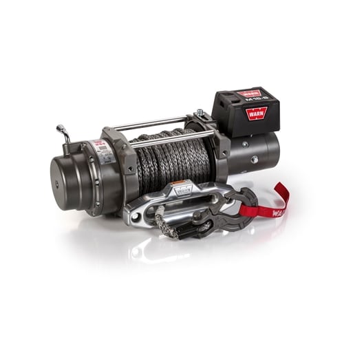 Warn 97730 M15-S Series 15,000 Lbs. Heavyweight Winch with Synthetic R ...