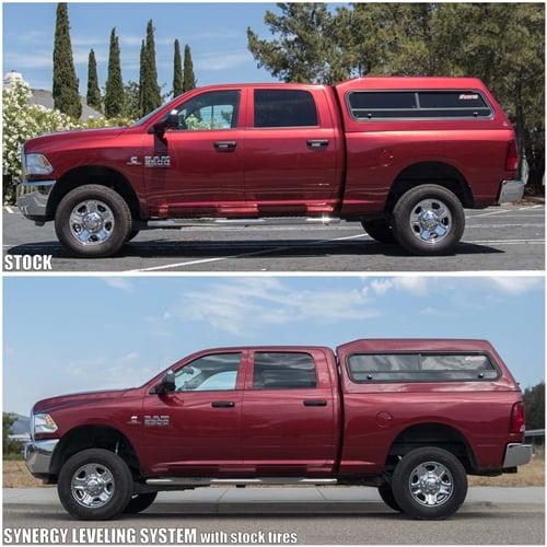 Synergy Progressive Rate Coil Spring Leveling Kit with Fox Shocks for 13-25 Ram 6.7L Cummins