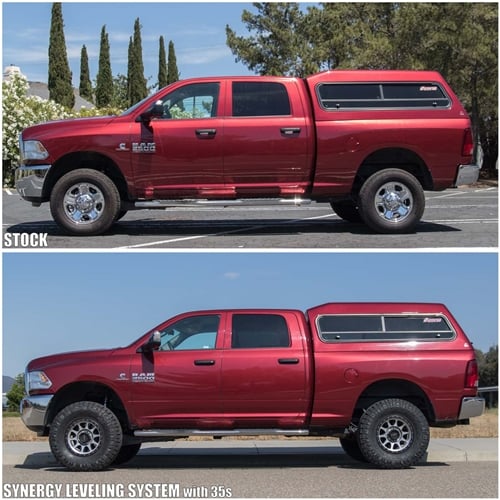 Synergy Progressive Rate Coil Spring Leveling Kit with Fox Shocks for 13-25 Ram 6.7L Cummins