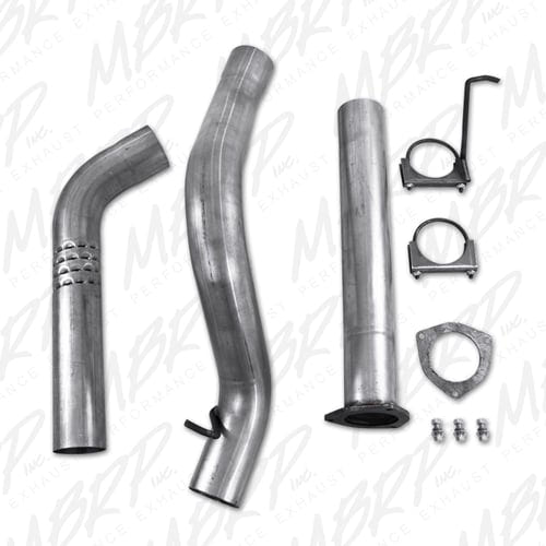 MBRP Armor Lite 4" DPF Back Aluminized Exhaust System without Muffler for 07.5-10 GM 6.6L Duramax LMM