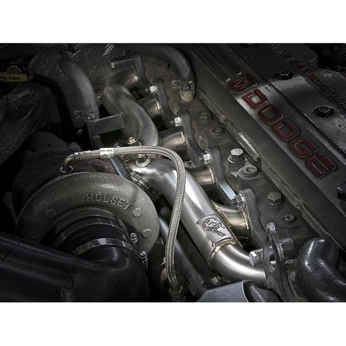 AFE Twisted Steel T3 304 Stainless Exhaust Header for 98.5-02 Dodge 5.9L Cummins