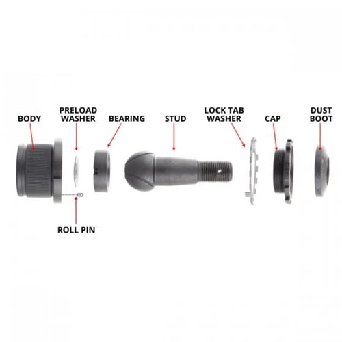 Synergy Mfg Heavy Duty Adjustable Rebuildable Ball Joint Kit for 03-13 Ram 2500 and for 03-12 Ram 3500 4wd
