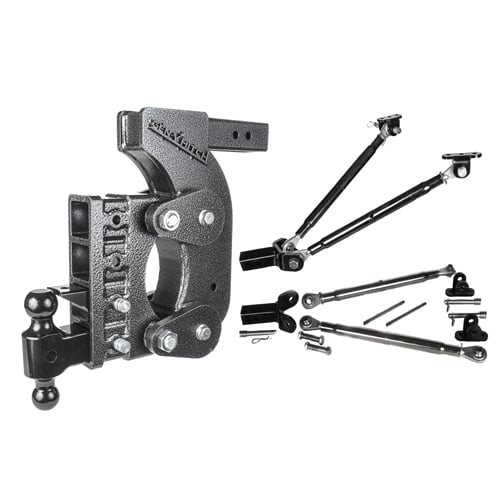 Gen-Y Hitch The Boss Torsion Flex 21,000 Lbs. Weight Rated 2.5" Shank Drop Hitch w and Stabilizer Bars