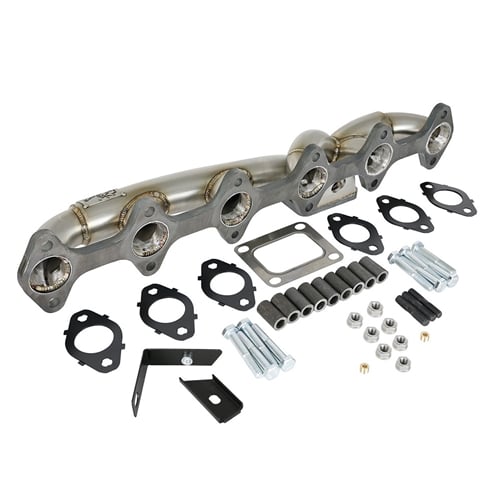 AFE Twisted Steel Stainless Steel Header with T4 Flange for 03-07 Dodge 5.9L Cummins