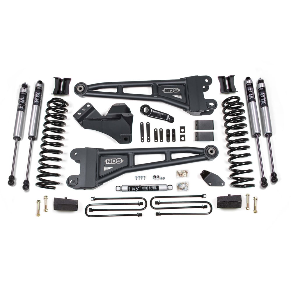 BDS Suspension 4" Radius Arm Lift Kit for 05-07 Ford 6.0L Powerstroke F250 and F350