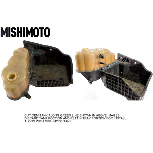 Mishimoto MMRT-F2D-08EN Aluminum Degas Tank Natural Finish 08-10