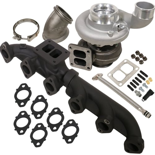 BD Iron Horn Series S364SXE and 80 1.00AR Turbo Kit for 03-07 Ram 5.9L Cummins