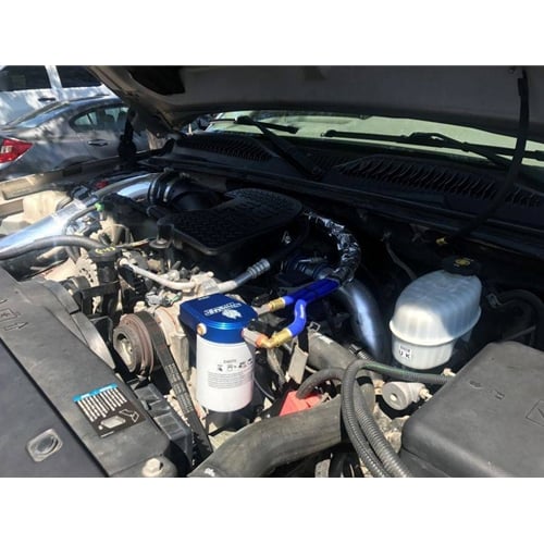 Sinister Diesel Coolant Filtration System with Wix Filter for 01-10 6.6L GM Duramax