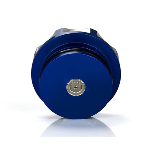 Sinister Diesel Blue Billet Fuel Cap for 13-23 Ram 6.7L Cummins