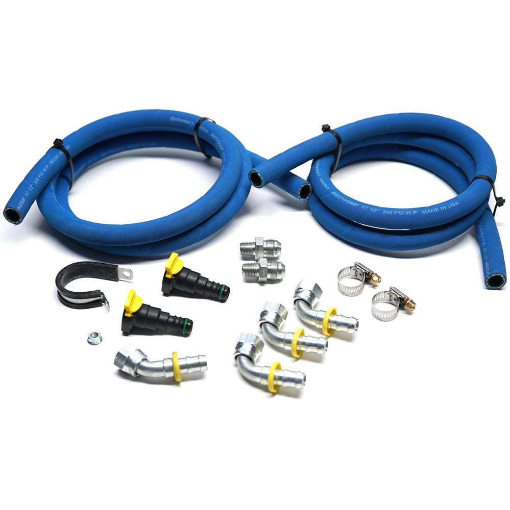 Power Driven Diesel 48RE Transmission Cooler Line Replacement Kit for 03-07 Dodge 5.9L Cummins
