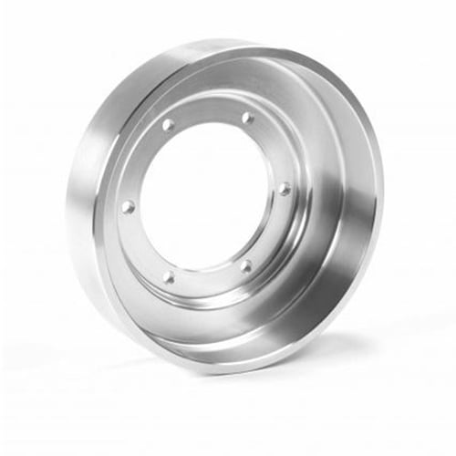 Fleece Fan Drive Pulley Bare Aluminum Finish for 03-12 Dodge 5.9L and 6.7L Cummins