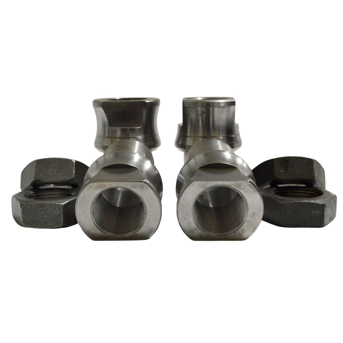 Weld-in bung kit for traction bars and suspension links designed for 1.5-inch Schedule 80 structural pipe or tubing