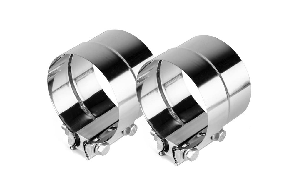 Aeroturbine 304 Stainless Steel Exhaust Lap Joint Clamps Pair